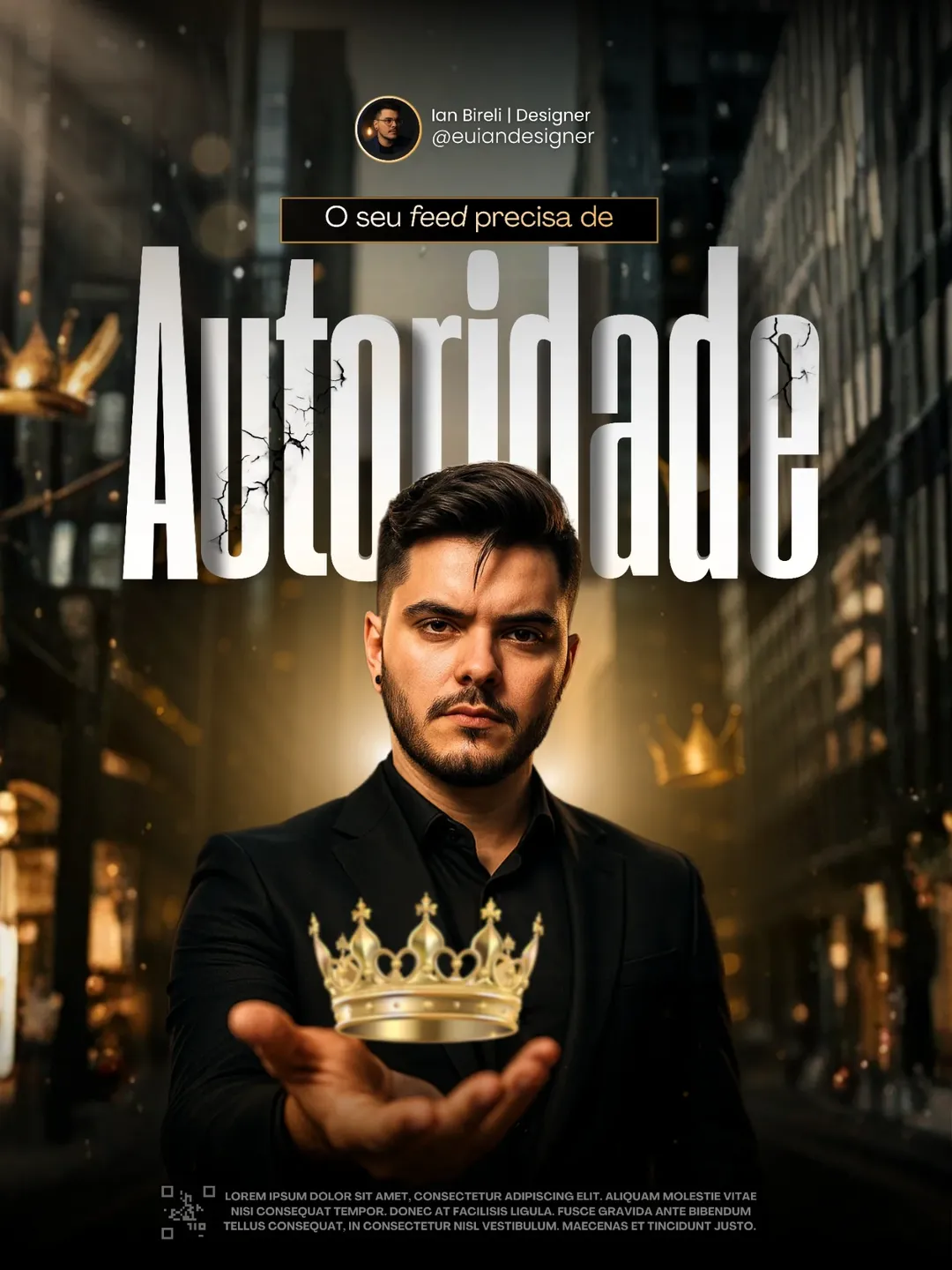 👑 Se o seu feed não comunica autoridade, alguém com menos experiência pode parecer mais profis